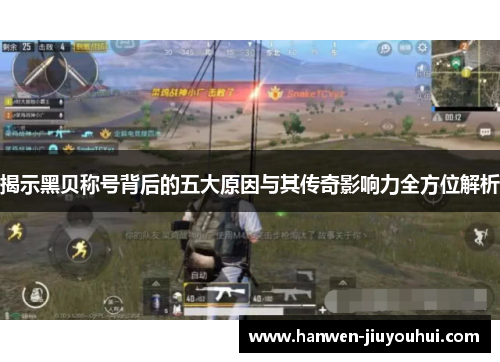 揭示黑贝称号背后的五大原因与其传奇影响力全方位解析